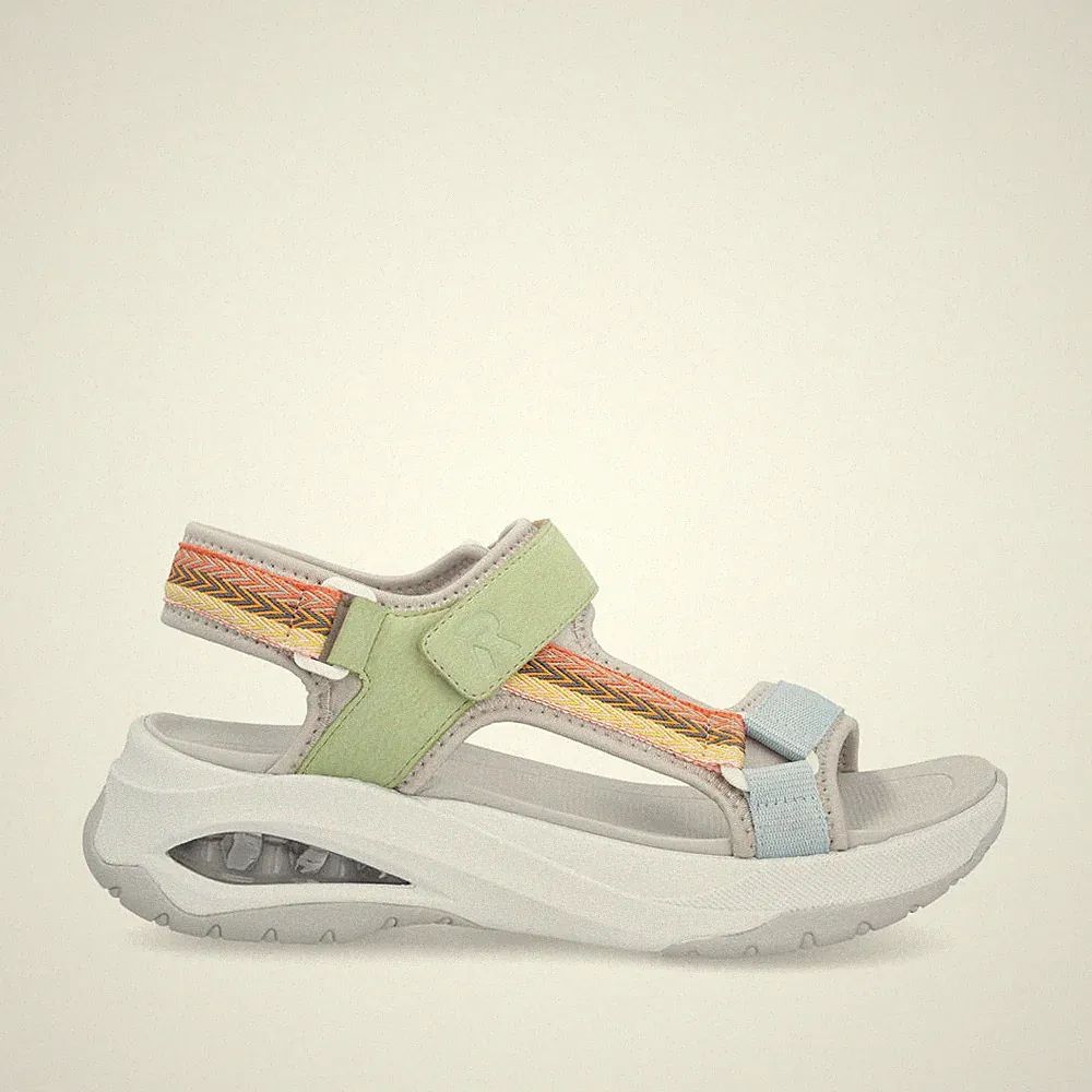 RIEKER DAMEN BYRON BAY Trekkingsandale Sandalette Sandale mehrfarbig W3151-90