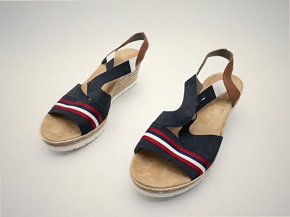 rieker Damen Keilsandalette Sandalette Sandale Halbschuh Gr 98 EU Art 37416-30