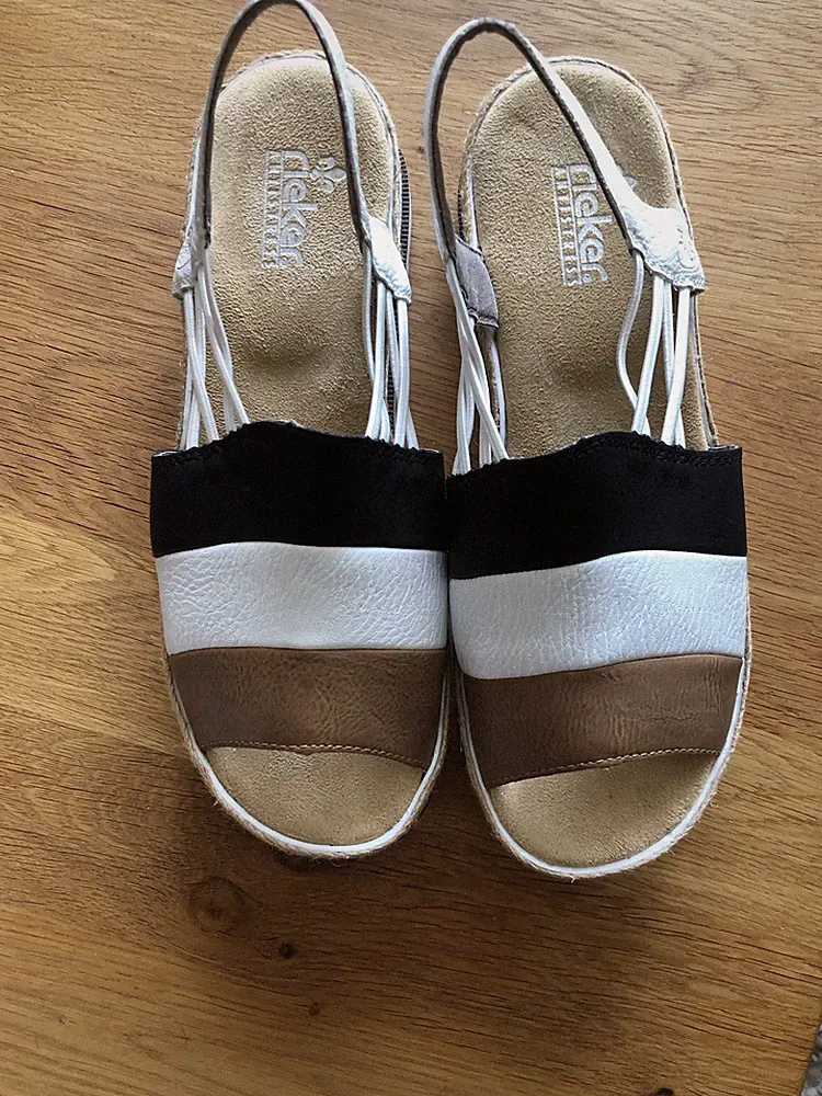 Rieker Damen Keilsandalette V79S1 Größe 41 Neu