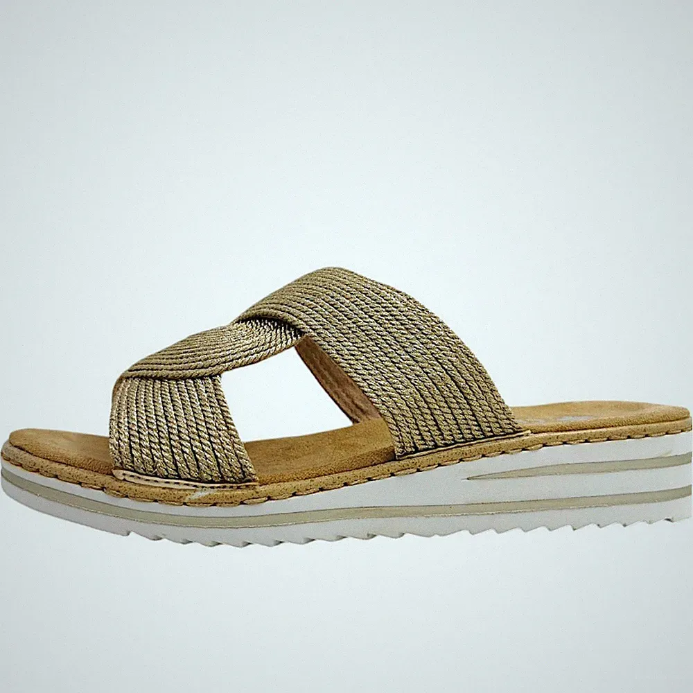 Rieker Damen Pantolette in Gold