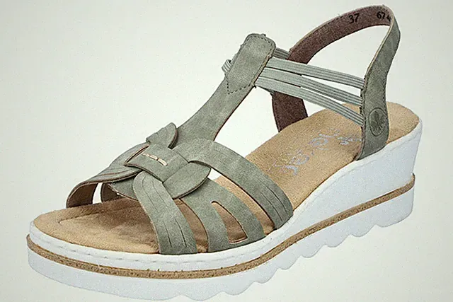 Rieker Damen Sandale Keilabsatz **NEU** (67459-52)