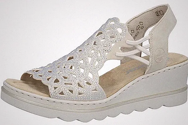 rieker schuhe damen sandalen keilabsatz