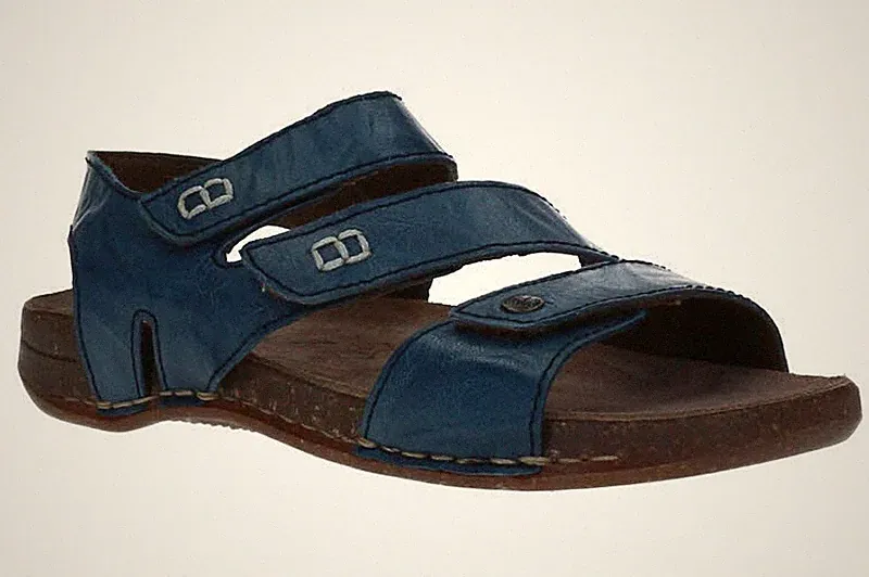 Rieker Damen Sandalen 61402-12 white-lake Blau