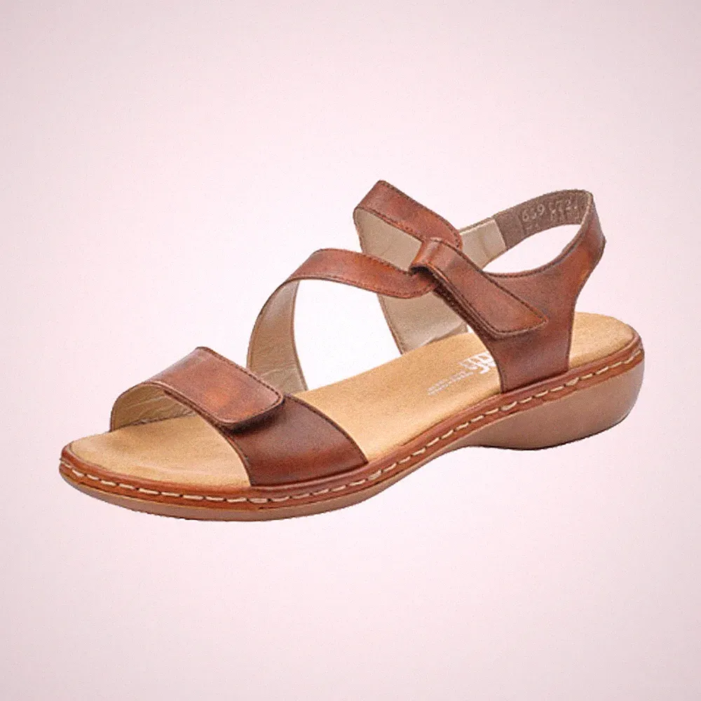 Rieker Damen Sandalen dunkelbraun