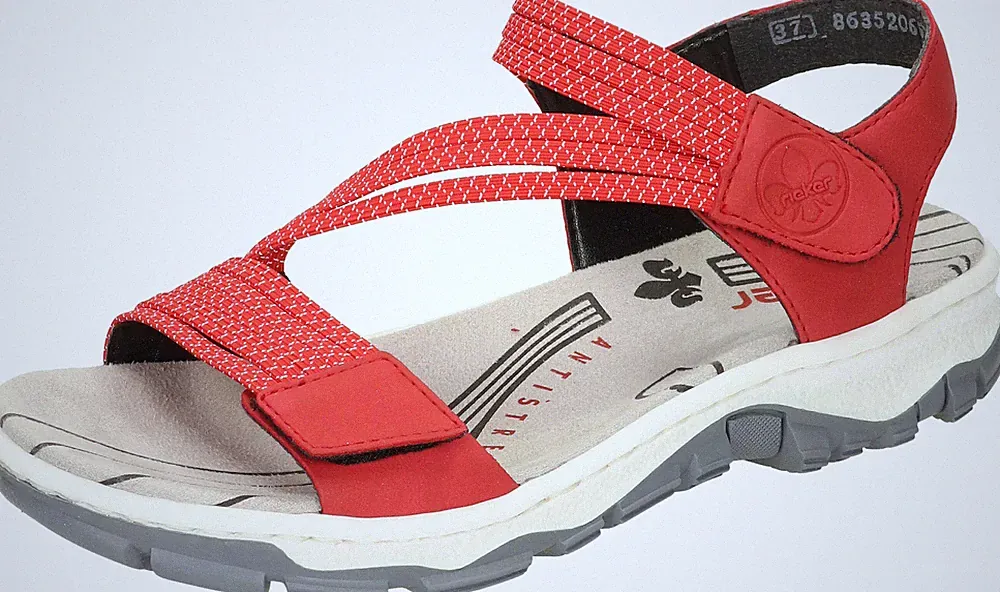 Rieker Damen Sandalette rot
