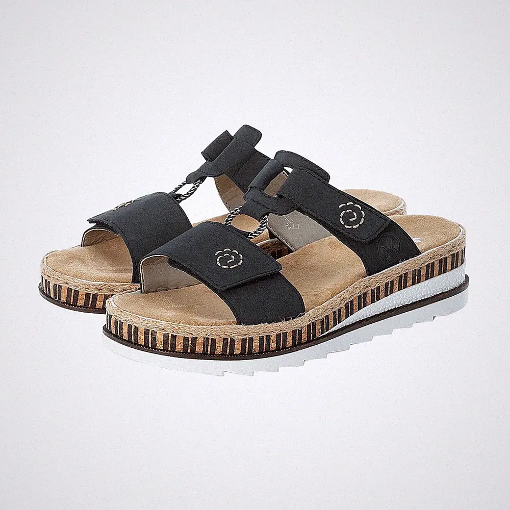 Rieker FSK Damen Sandalen dunkelblau