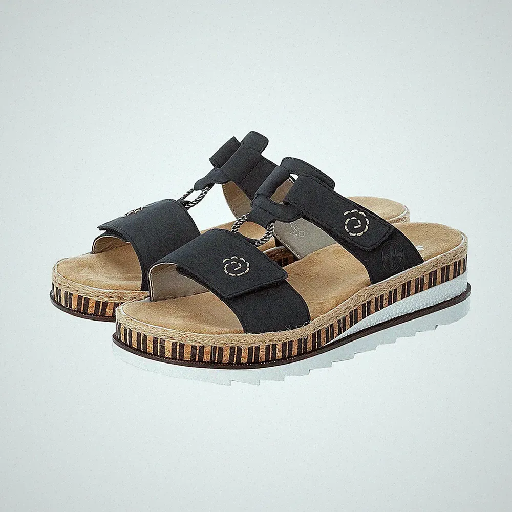 Rieker FSK Damen Sandalen dunkelblau