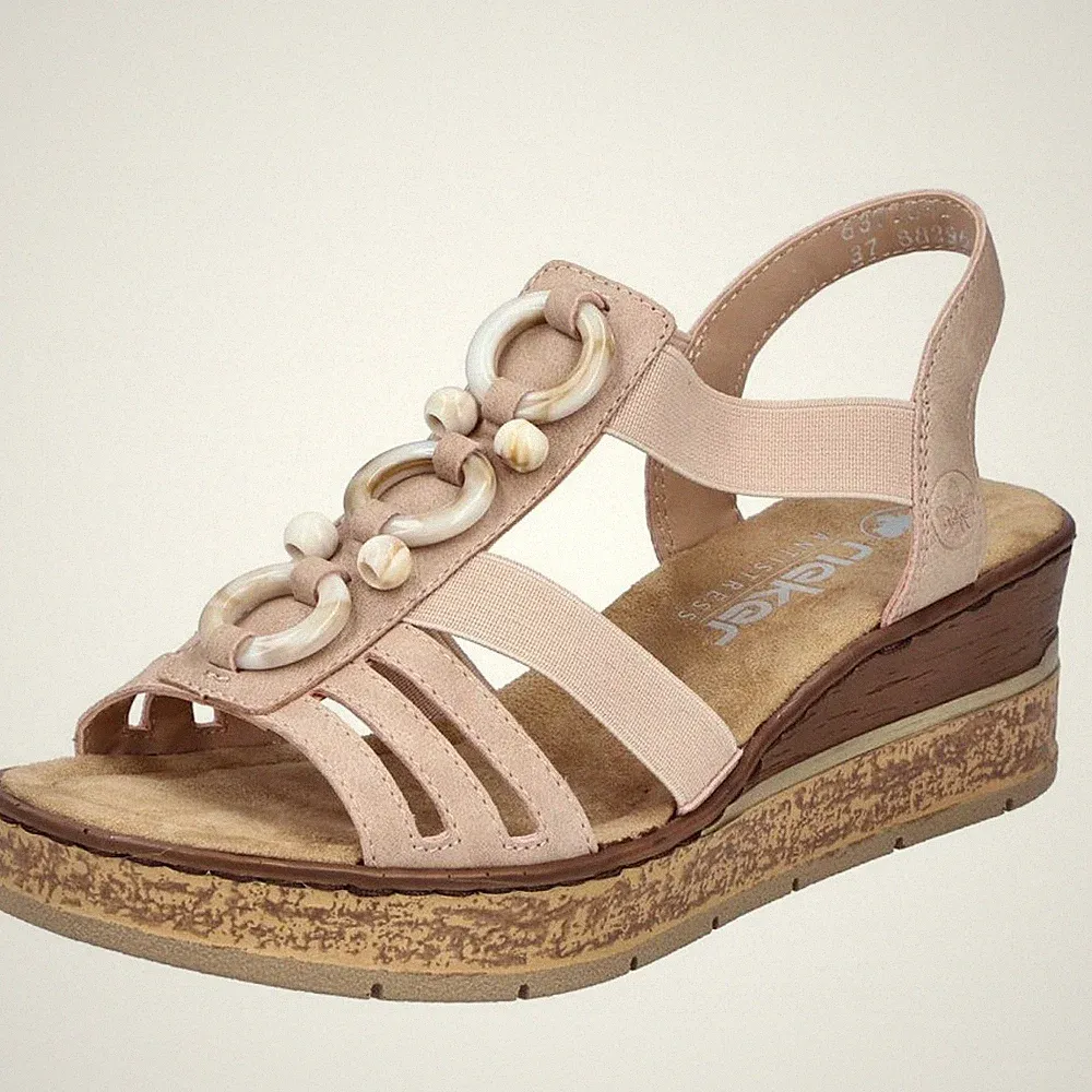 Rieker Keilsandalette Rosa
