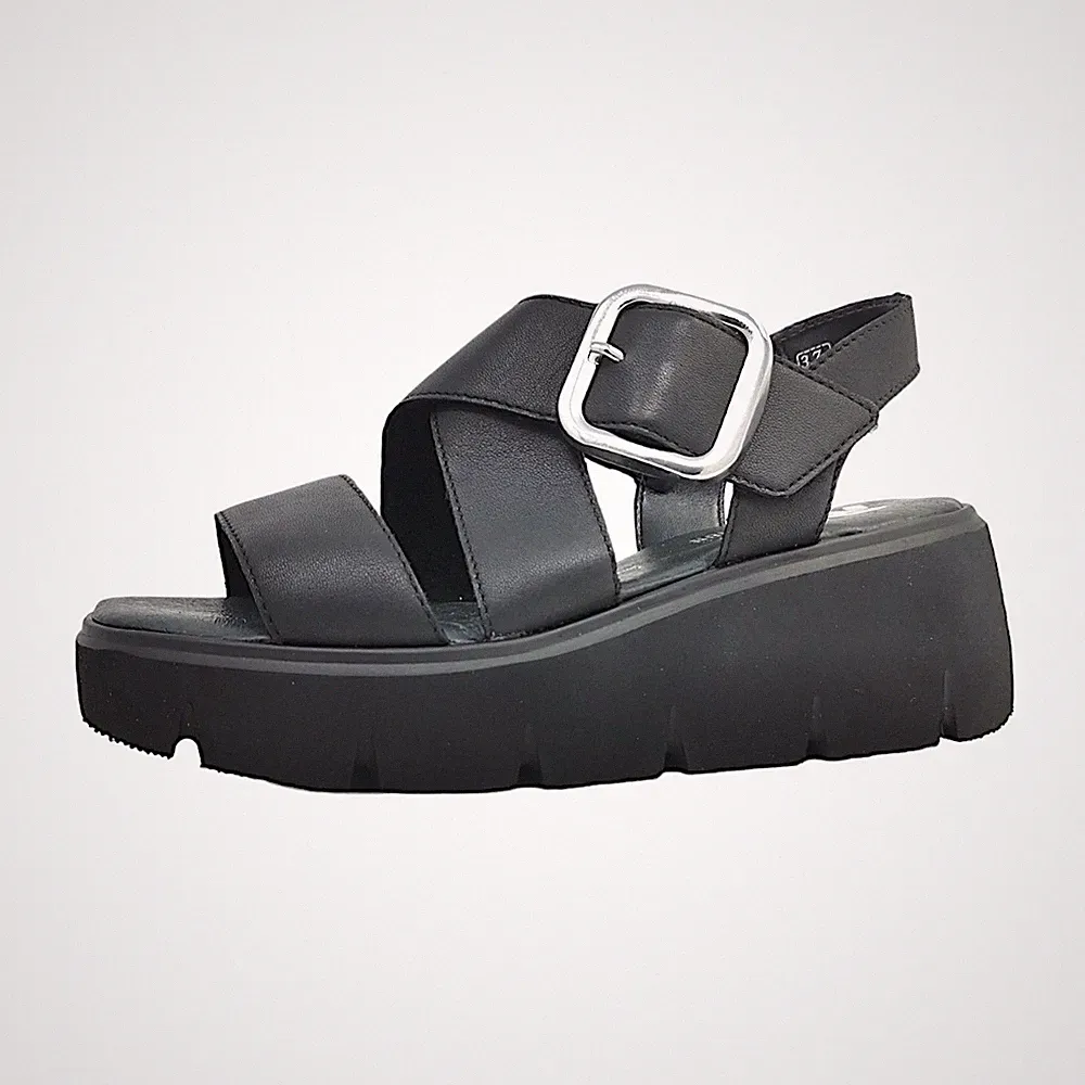 Rieker Lugano Damenschuhe Sandalen Schwarz Freizeit