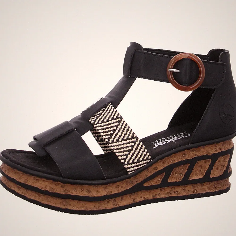 Rieker Riemchensandalette Schwarz