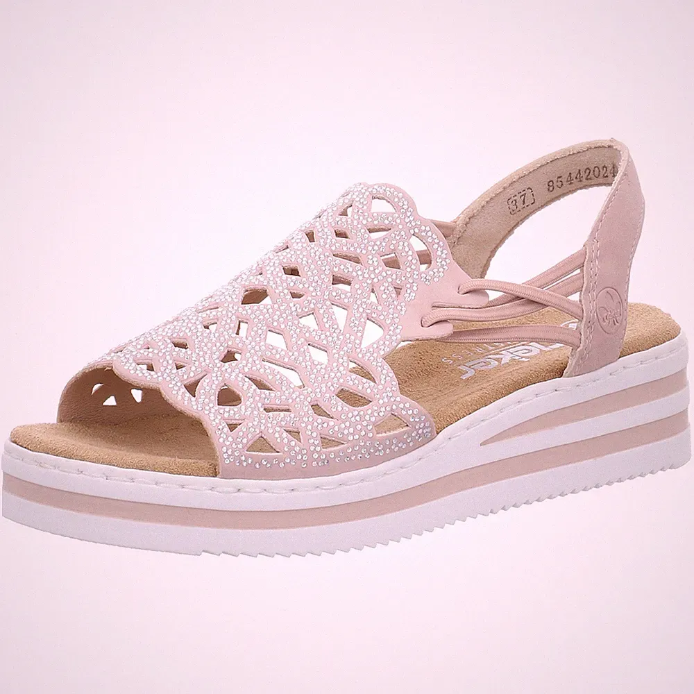 RIEKER Sandale Sandalette V0241-31 rosa NEU