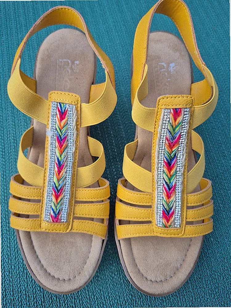 Rieker Sandalen, Keilabsatz, Größe 41, Neu