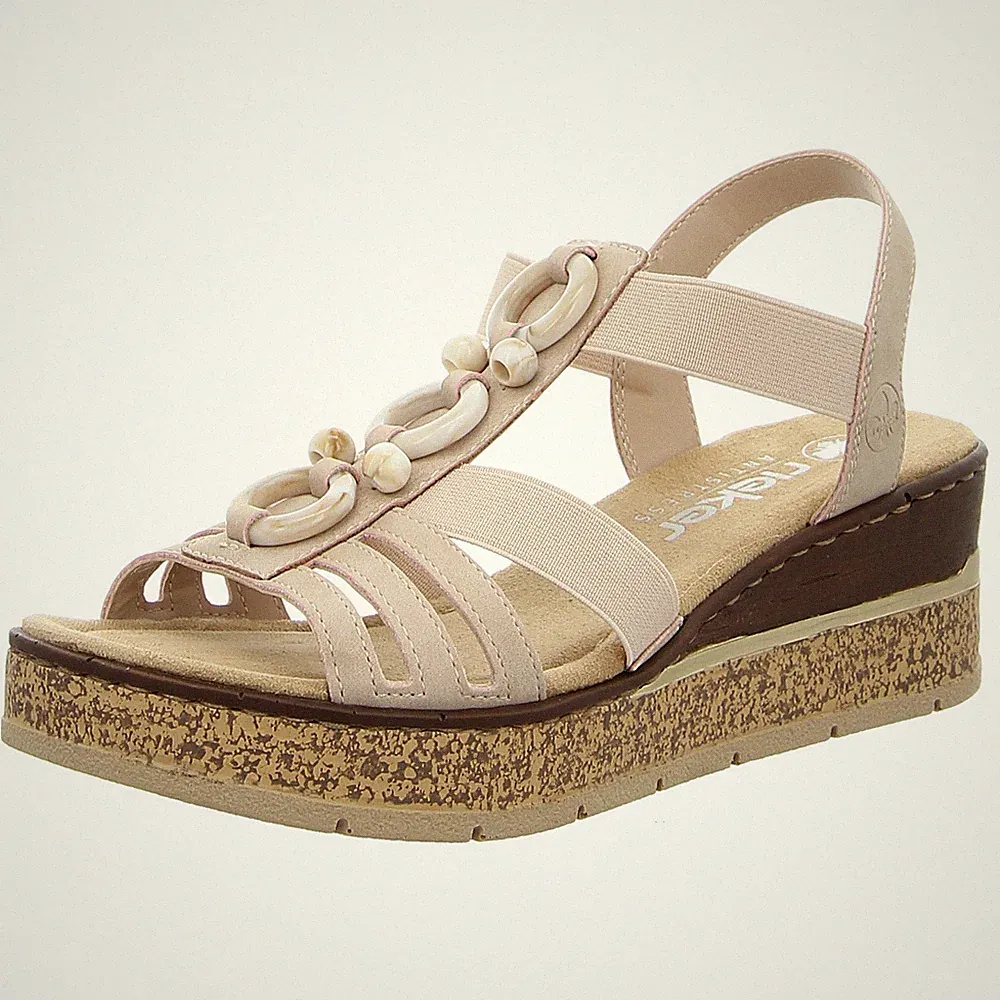 Rieker Schuhe Sandalette 63778-31 rosa NEU