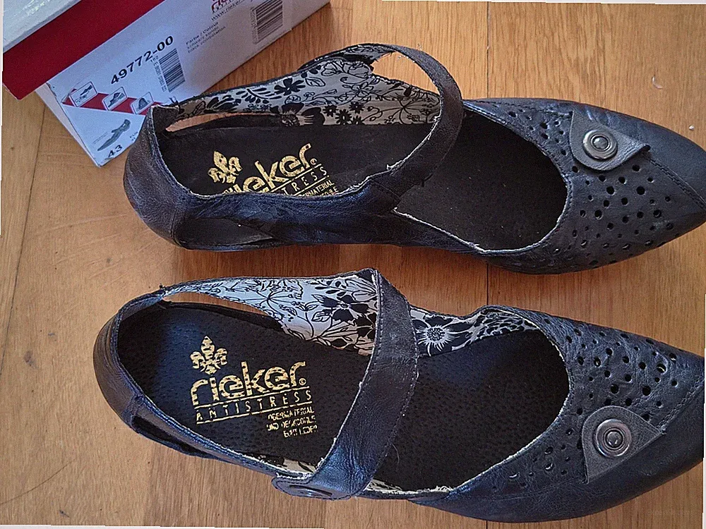 Rieker Sommer Damen Pumps, Obermaterial Leder, Größe 43