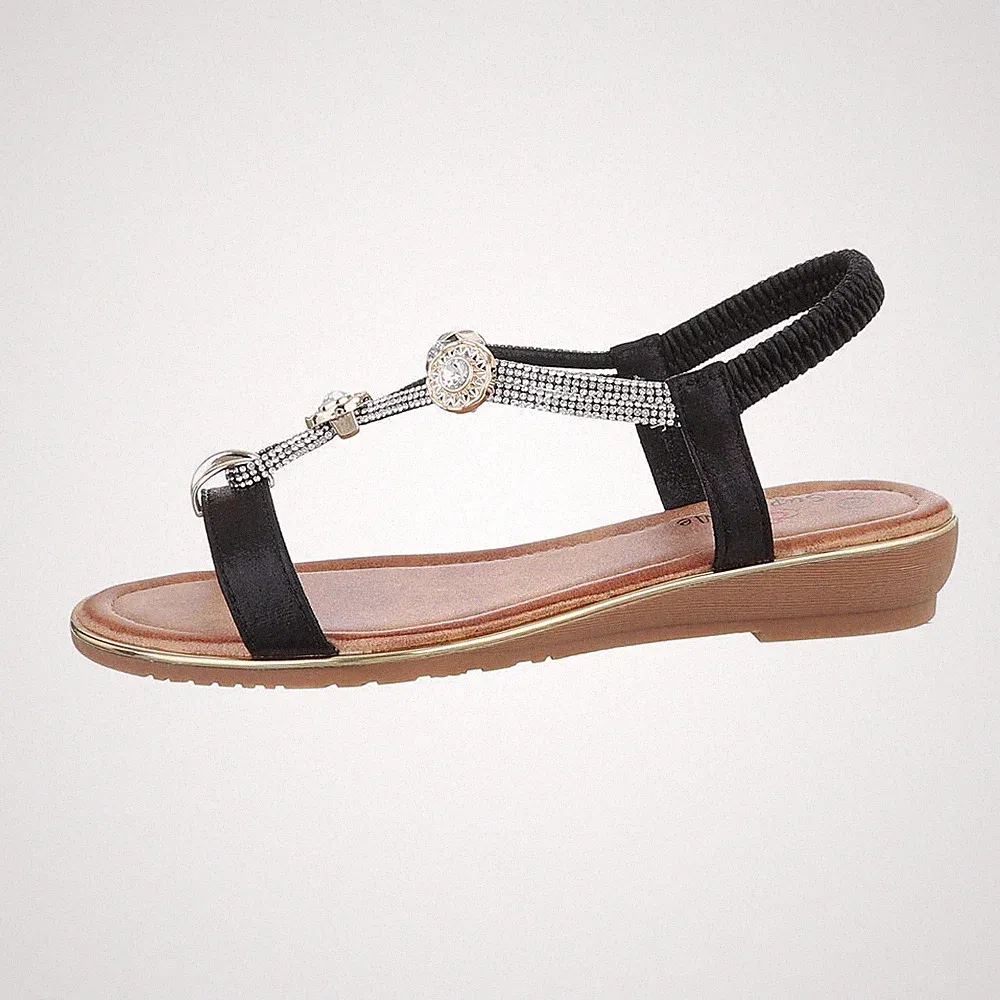Riemchensandalen Damenschuhe 2791 Ital-design In Schwarz