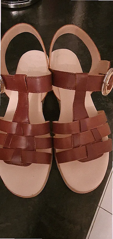 Riemchensandalen Leder von Gabor NEUZUSTAND Gr. 6,5 braun