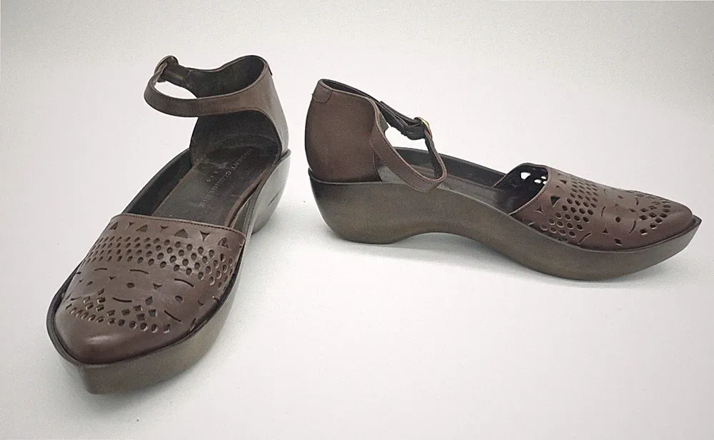 Robert Clergerie Keilsandalen Damen Braun Gr. 41,5 – Designer Schuhe