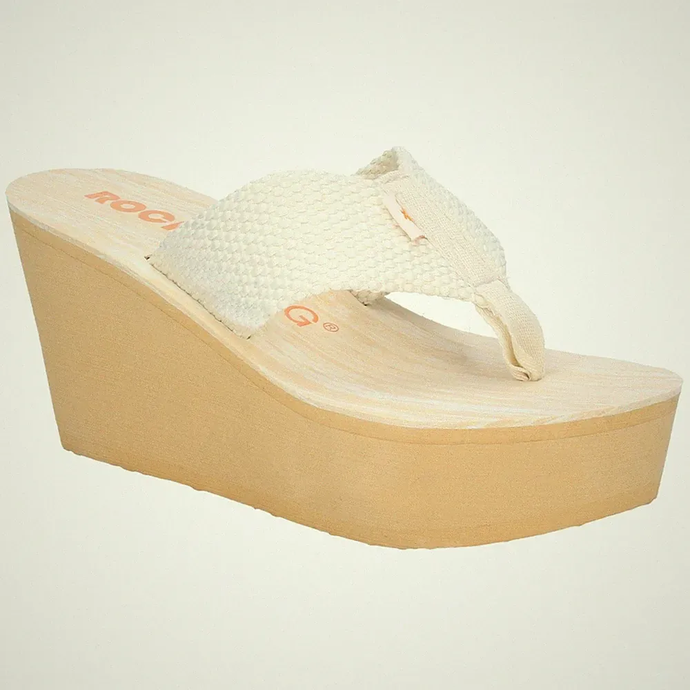 Rocket Dog Diver Sandale Gurtband Creme Damen Sommer Textil