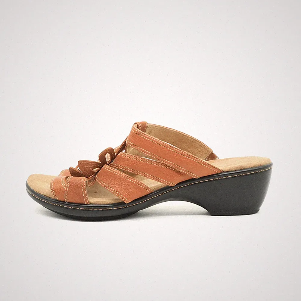 Rockport Damen Sandale EU 37,5 M76162 Braun Gepolstert Rutschfest Komfort