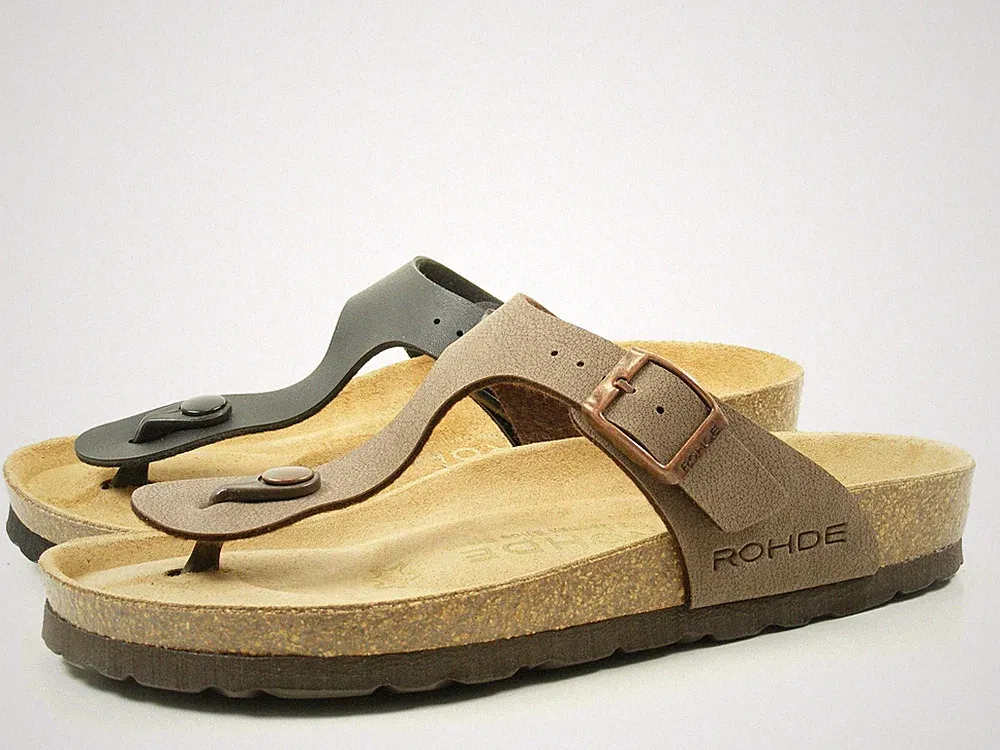 Rohde Alba 5628 Damen Zehentrenner Pantoletten Clogs Weite G
