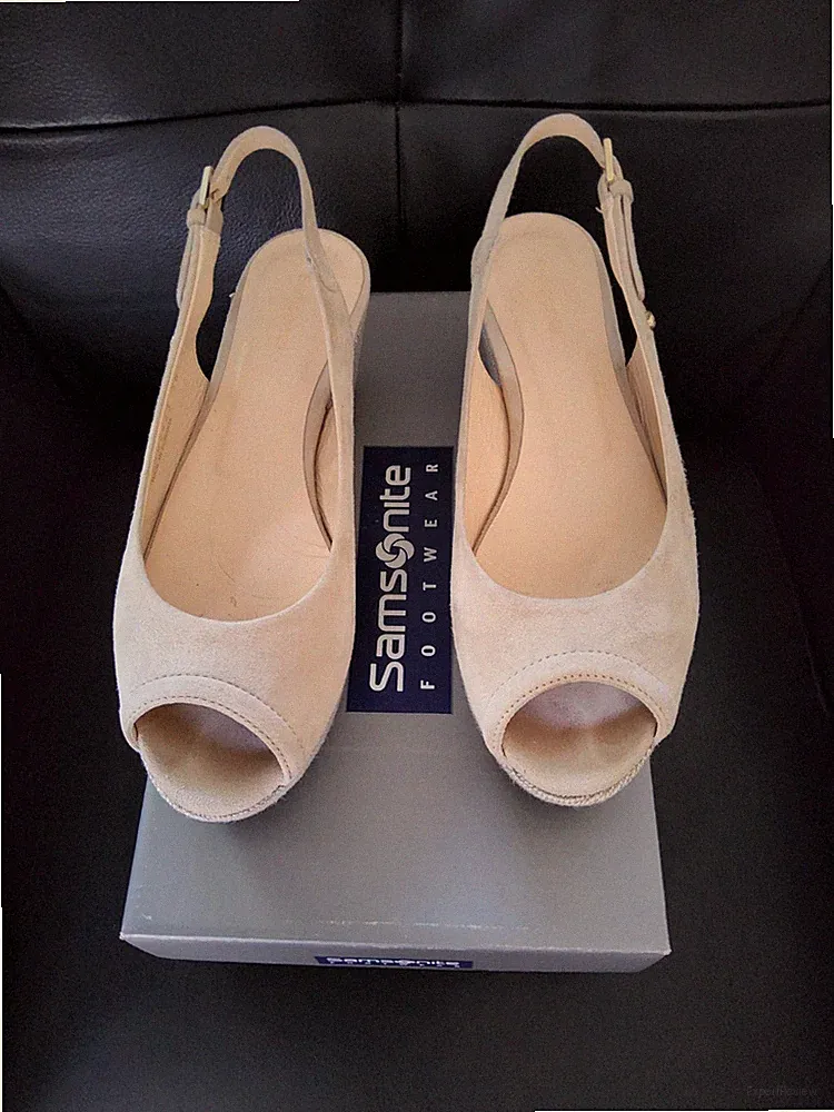 SAMSONITE Damen Sandalette Gr. 38 chic & elegant in beige
