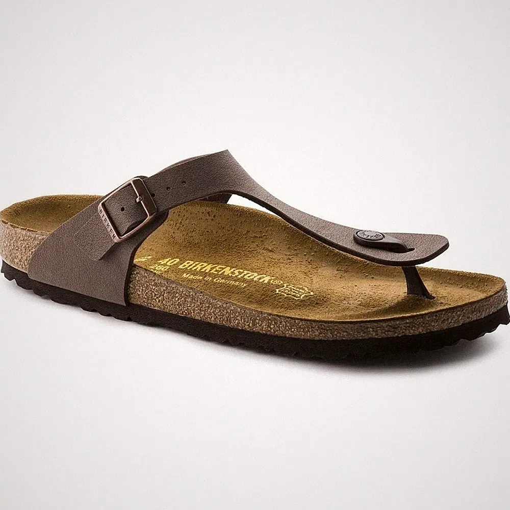 Sandale BIRKENSTOCK Gizeh Flip-Flops Nubuck Brown
