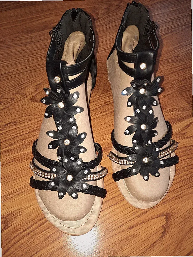 Kunststoff Plateausandalette