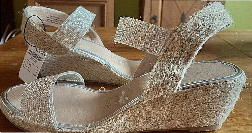 sandalen damen,42,silber,yours