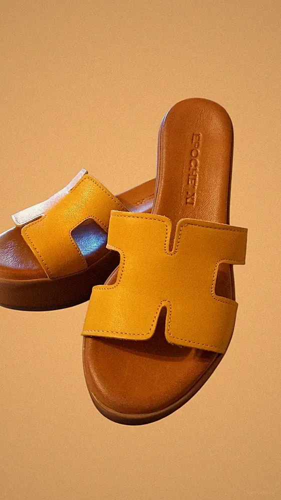 Sandalen "H" Senf