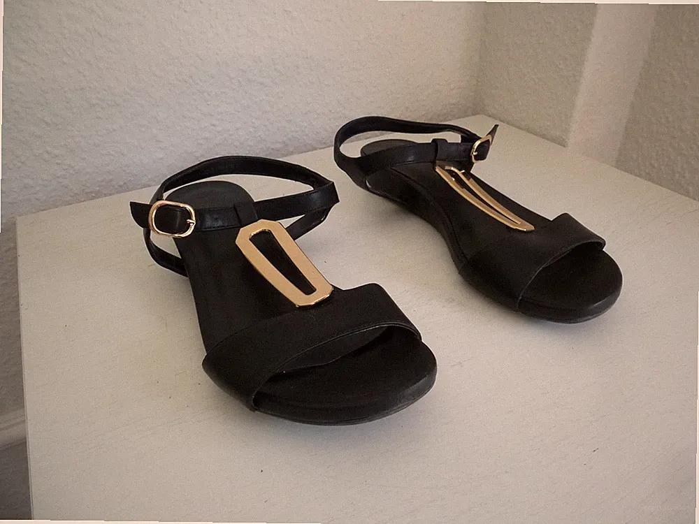 Sandalen Sandaletten Easy Street Damen Mädchen Gr. 39 Keilabsatz 3,5cm