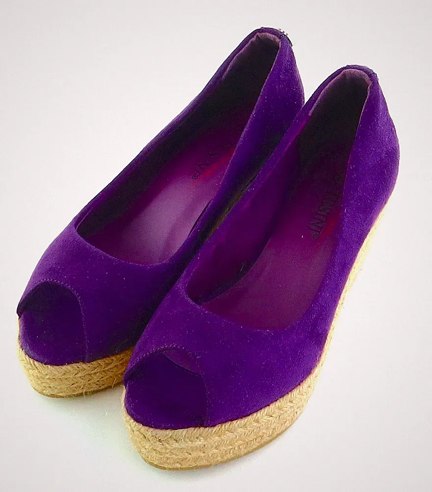 Sandalette Gr. 39 Lila Damen Sommer-Schuhe Freizeitschuhe RPW