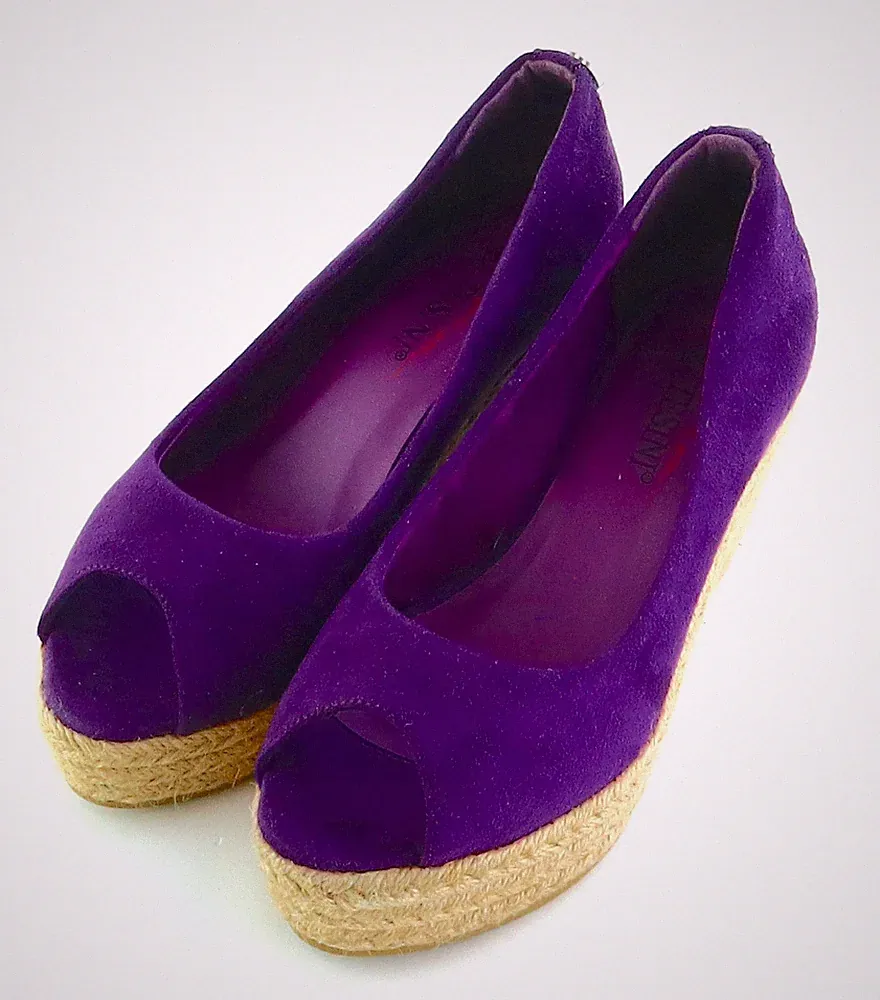 Sandalette Gr. 39 Lila Damen Sommer-Schuhe Freizeitschuhe RPW