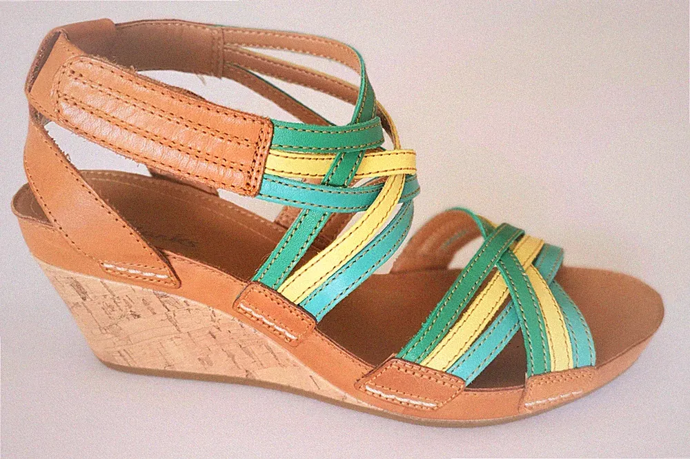 Sandaletten CLARKS + ungetragen + schickes Design