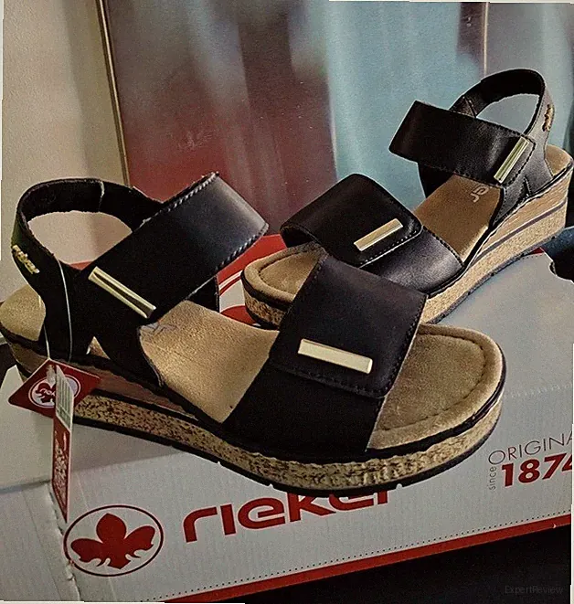 Sandaletten Größe 38 schwarz für Damen der Marke Rieker