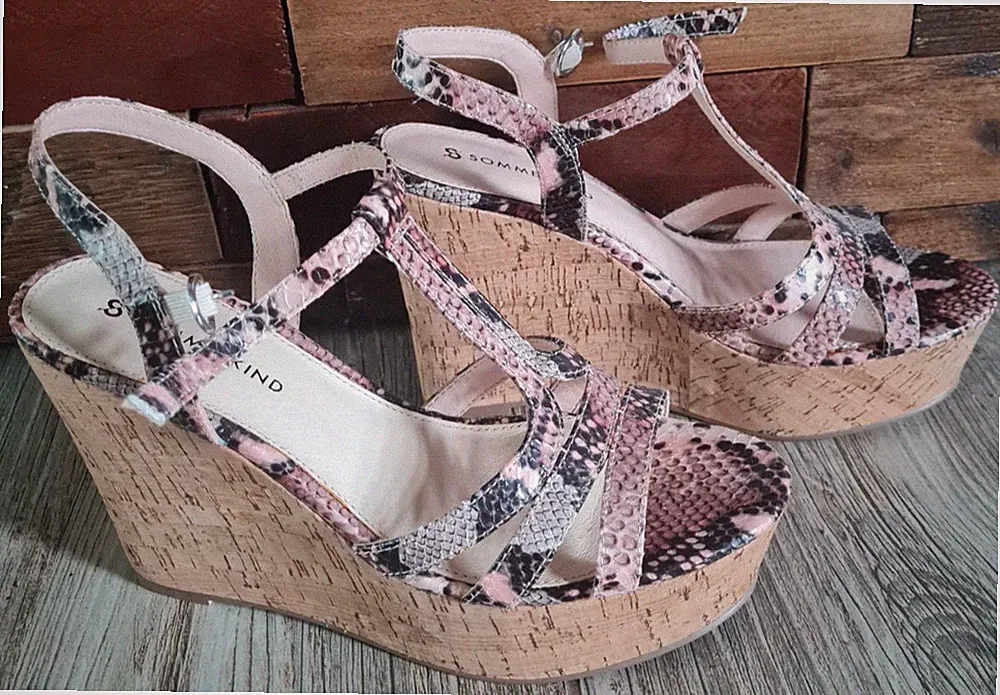 Sandaletten Plateau Sandaletten High Heel Sandaletten Sommerkind EU 39
