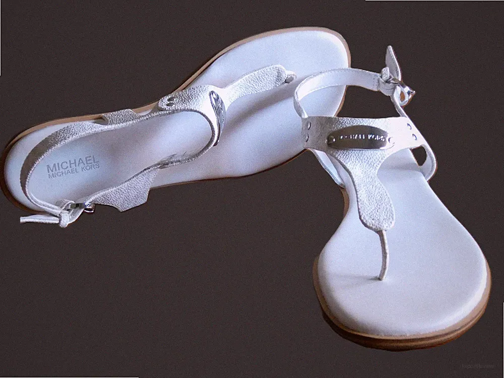 Sandaletten Zehensteg Sandalen Zehentrenner weiß Damen 39 Riemchenverschluß