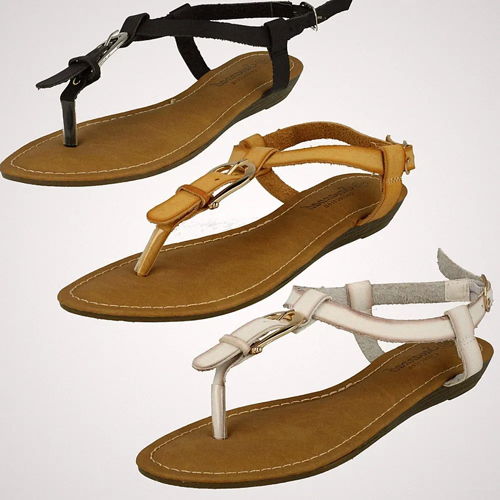Savannah Damen Keilabsatz Zehensteg Sandalen