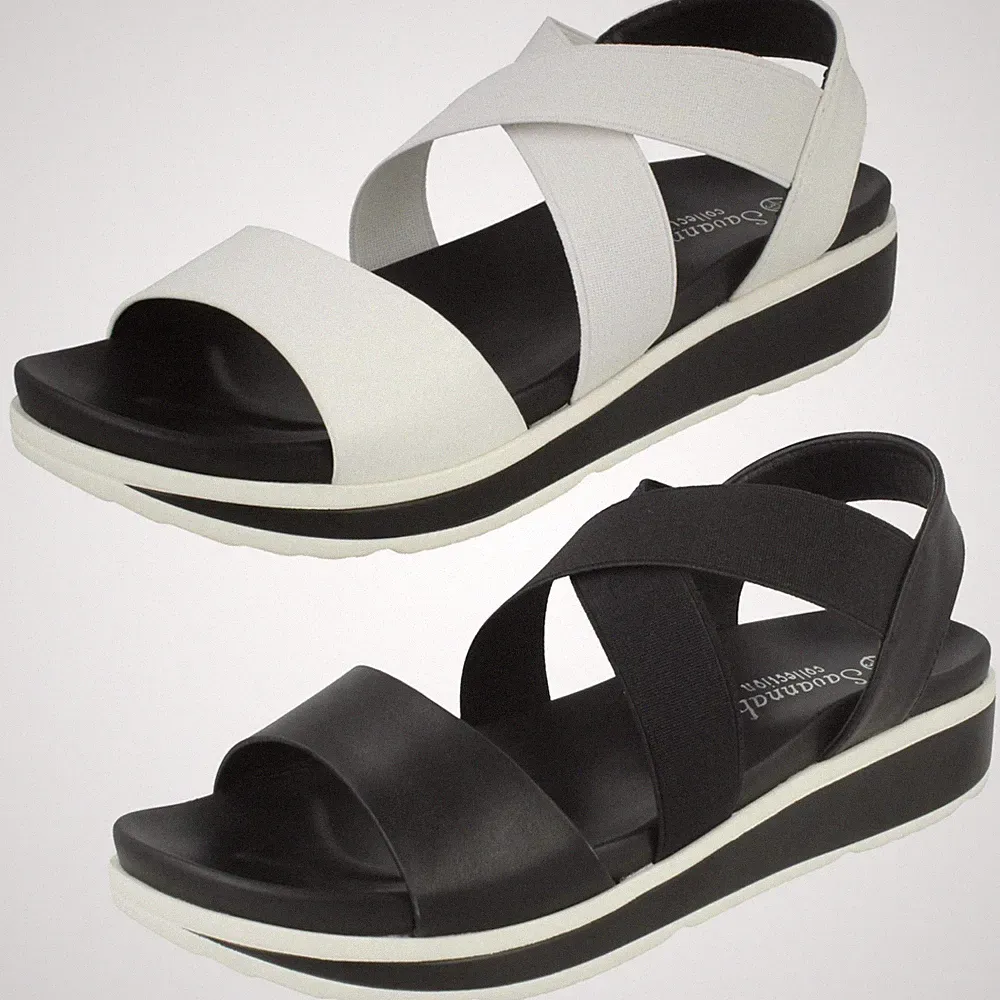Savannah Damen Niedrige Keilabsatz Riemchensandalen