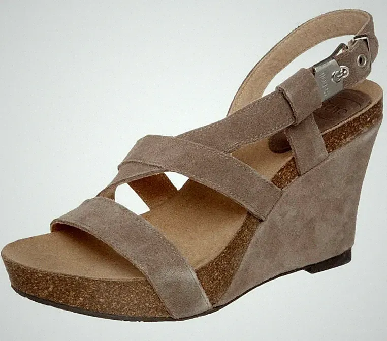SCHOLL High Heel Plateau-Sandalette MAY Leder Braun F24492 1209 Gr.36/37