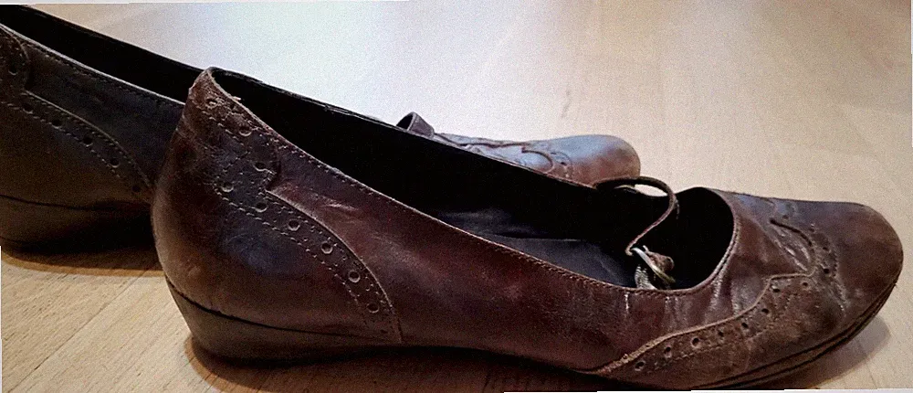 Schuhe, braun, Absatz 3cm, Größe 41, Leder innen und außen