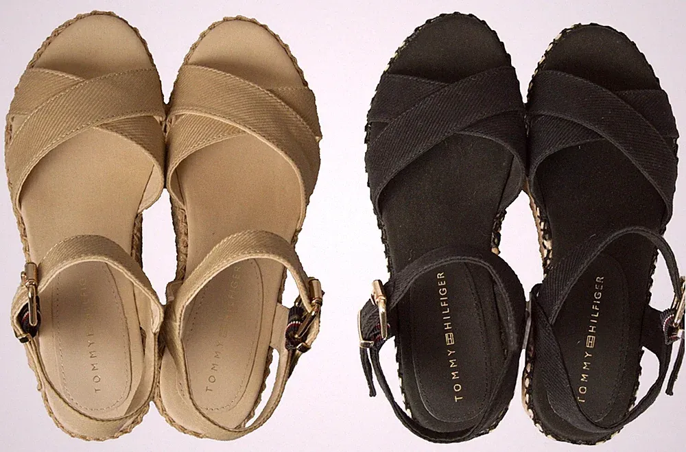 SG Damen Sandale TH TOMMY HILFIGER mit Keilabsatz und Keilabsatz