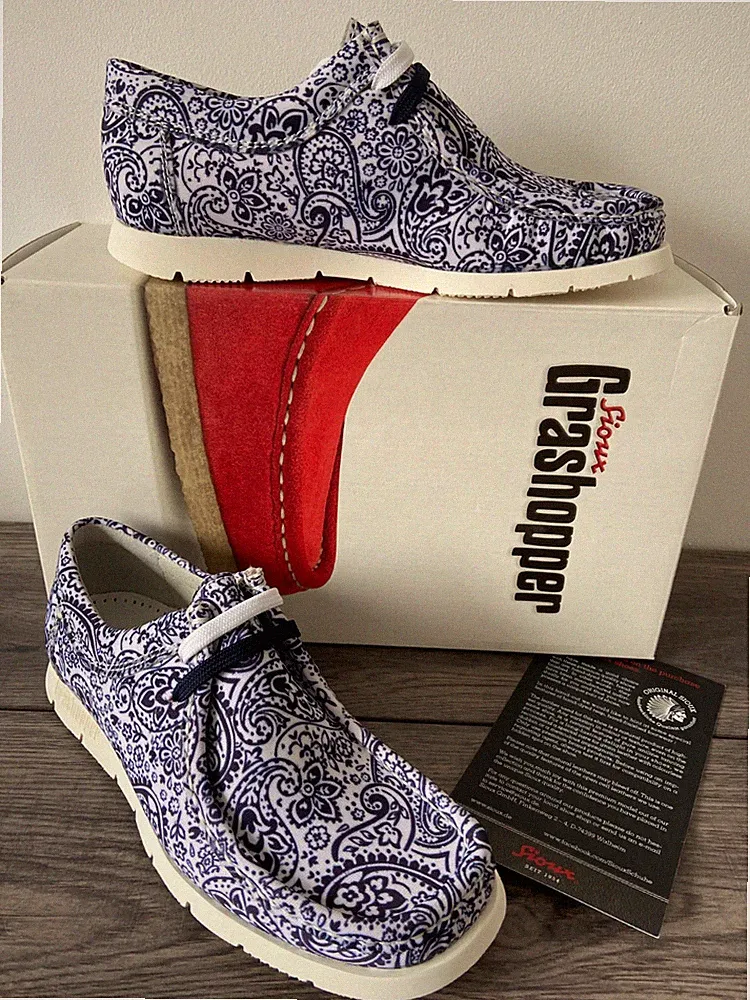 SIOUX Grashopper Mokassins Schuhe / Sneakers UK Größe 3 Ultraleicht BNIB