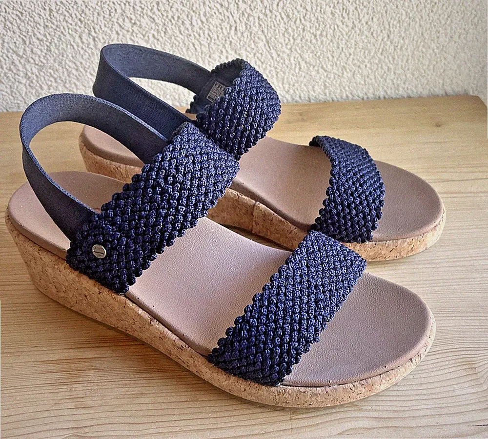 Skechers Arch Fit Sandalen blau 39 Damen