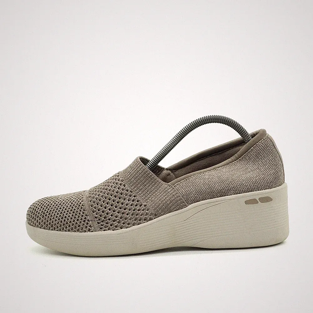 Skechers Damen 158410 slipper beige textil low-top komfort komfortschuh EU 38.5