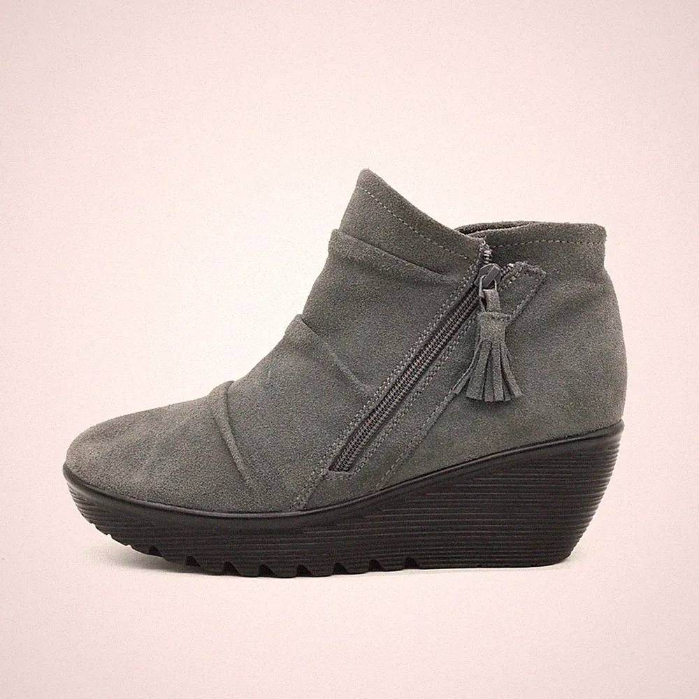 Skechers Damen 48733 CCL Stiefelette Grau Leder Komfort Stiefeletten EU 39