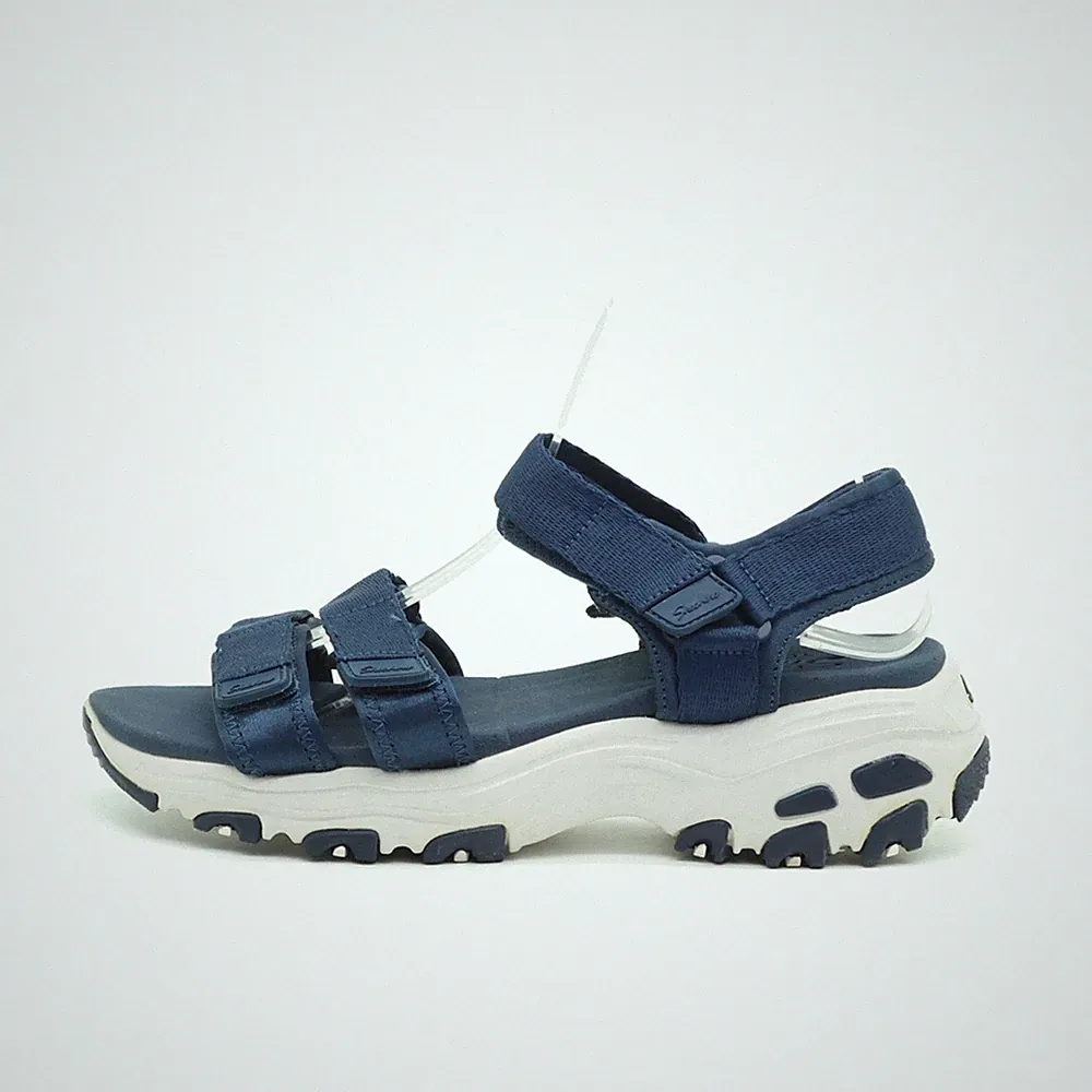 Skechers Damen Sandalen EU 37 Yoga Foam Blau Verstellbare Klettverschlüsse