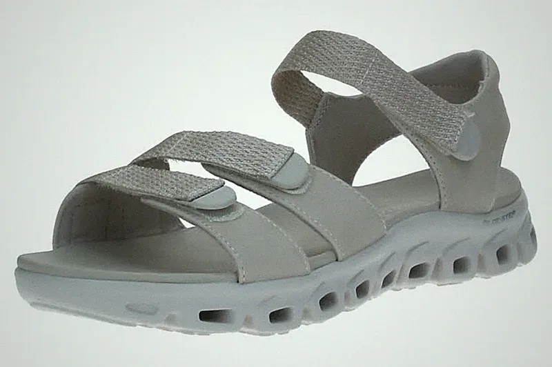 Skechers GLIDE-STEP SANDAL COUNT ON ME Damen Sandalen 164057 STN Grau