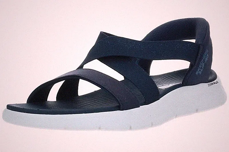 Skechers GO WALK FLEX SANDAL GLIMMER UP Damen Sandalen 141489 NVY Blau