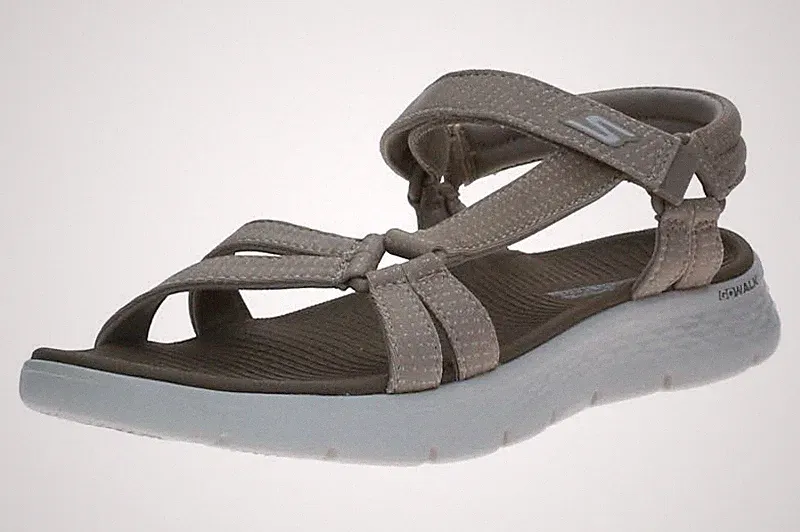 Skechers GO WALK FLEX SANDAL SUBLIME Damen Sandalen 141451 TPE Beige