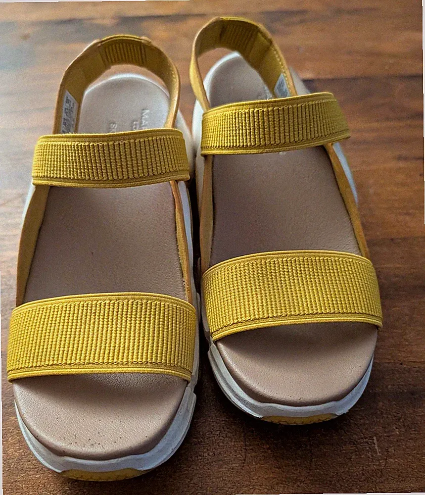 SKECHERS Mark Nason Los Angeles Damen Riemchen-Sandalen Keilabsatz 36,5